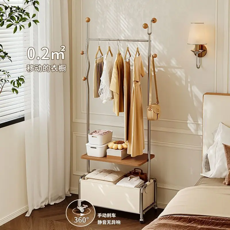 Bedroom corner hanger, small floor-to-ceiling coat rack, entrance door, home living room movable entryway shelf