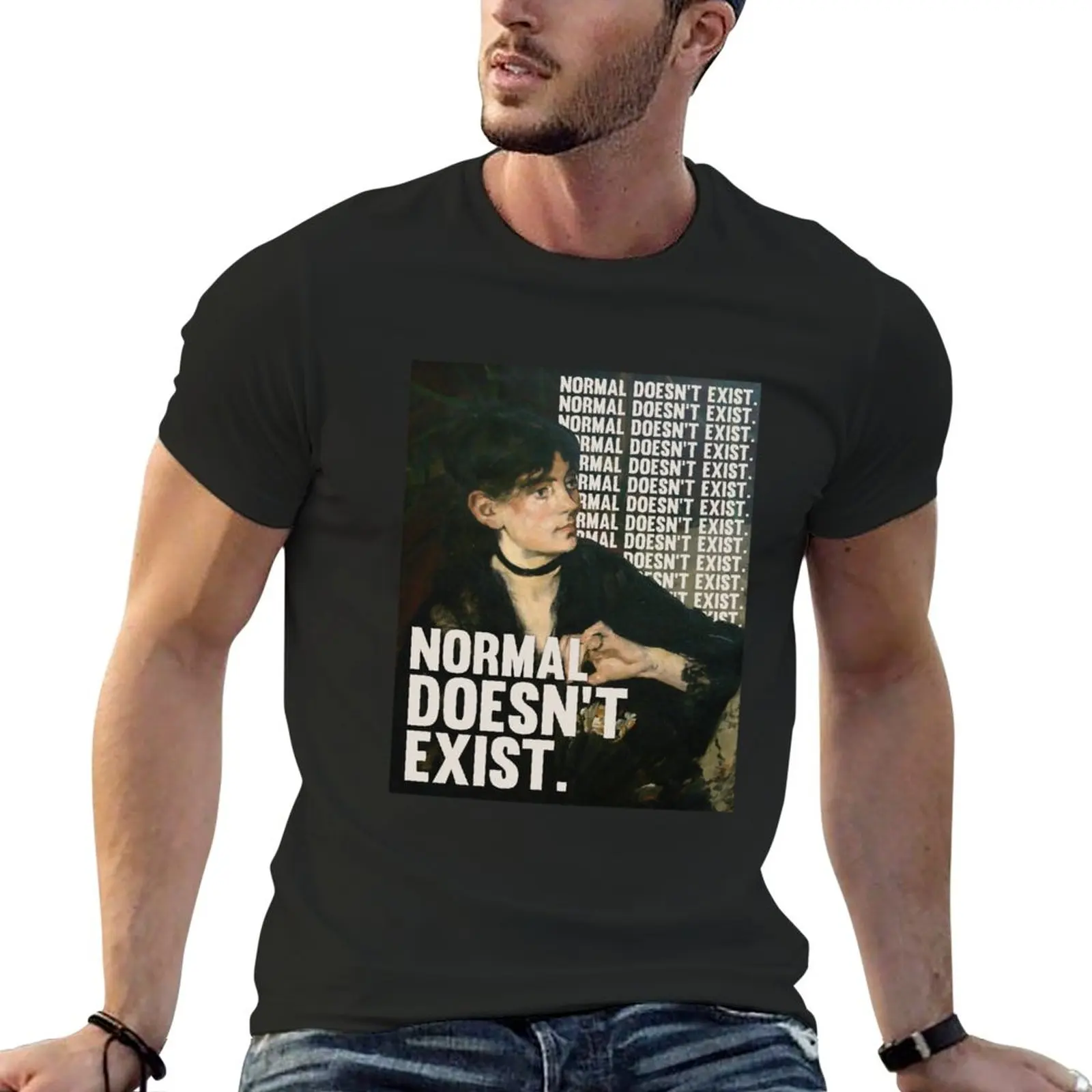 normal doesn't exist self care reminder! T-Shirt quick drying customizeds mens clothing