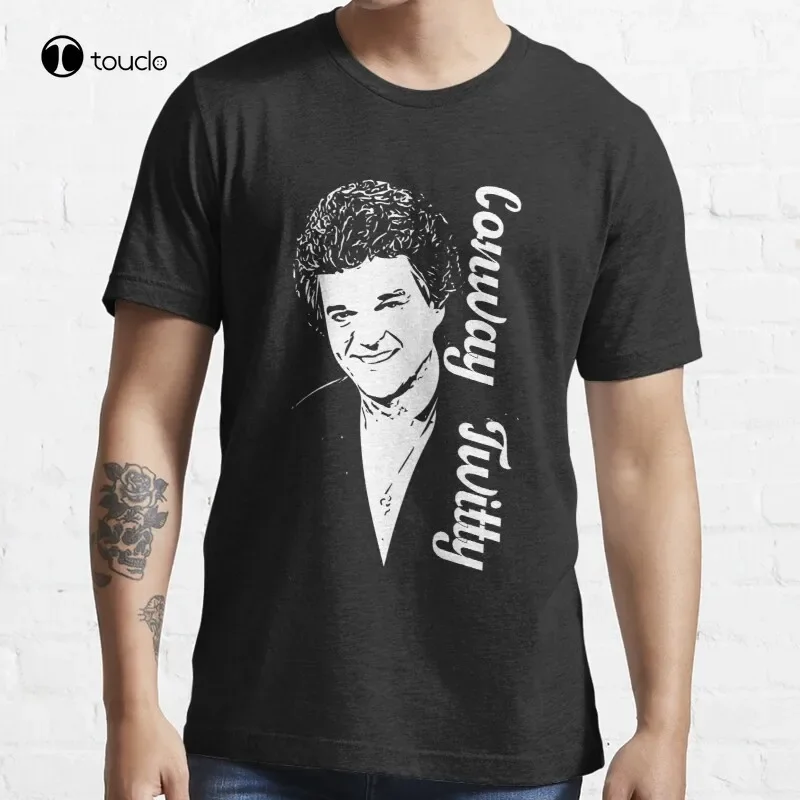 Vintage Conway Twitty T-Shirt Cotton Tee Shirt Unisex Custom Aldult Teen Unisex Digital Printing Tee Shirts Women Shirts Xs-5Xl