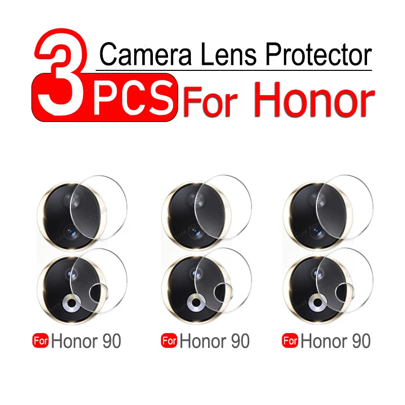 3PCS For Honor 90 Camera Lens Protector For Honor 90 200 Lite 100 Pro Lens Protective Film For Honor 70 Lite 50 80 Pro Not Glass