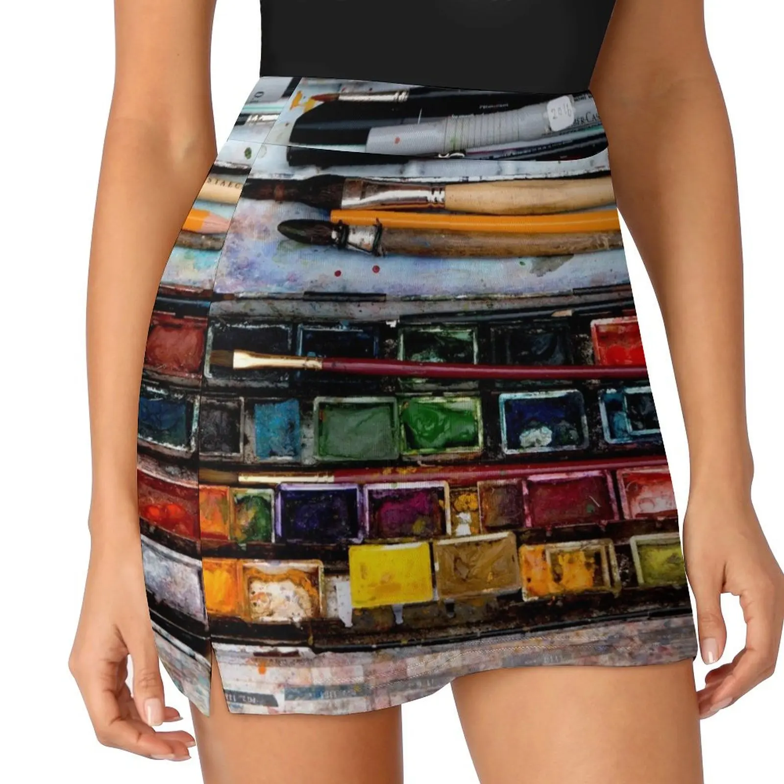 Painter's Box Mini Skirt summer dress for women 2025 kpop short skirt for women elegant dresses for women