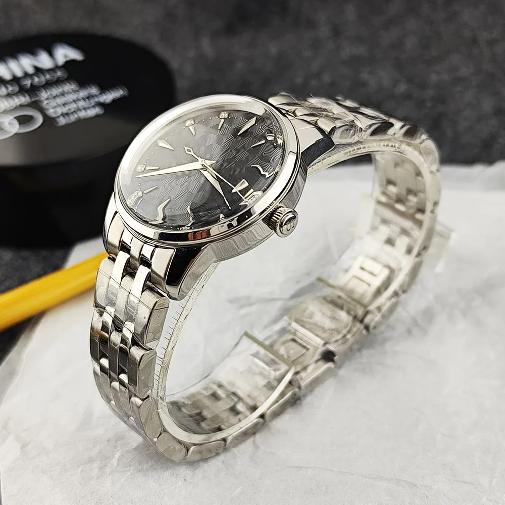 2026 Women's Watch Cocktail Dial Watch 33mm Stainless Steel Watch Customized Logo Automatic Watch Suitable for NH35 Movement - view 4