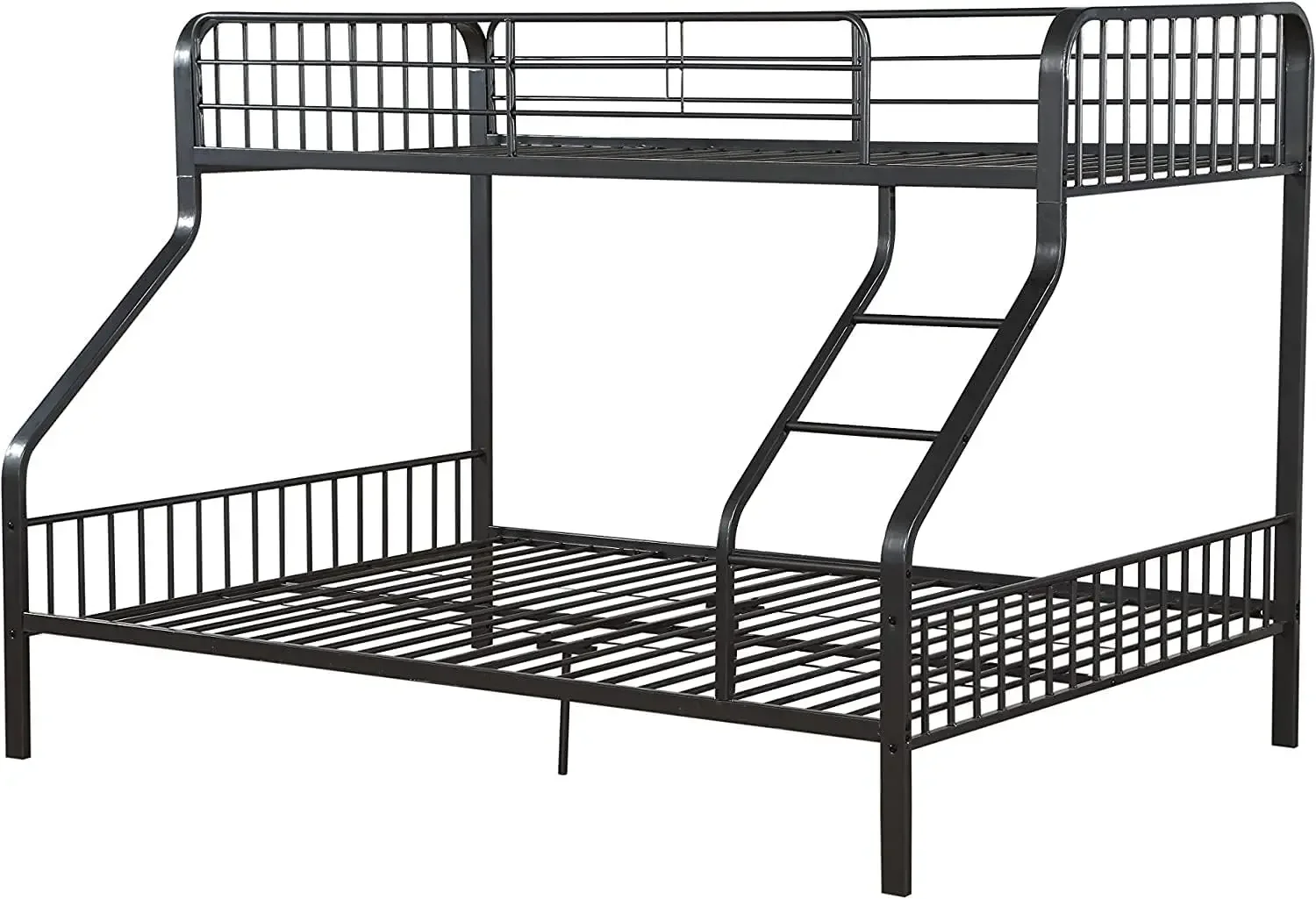 

Metal tube twin XL queen bed, with bronze panel strip system, classic iron bedstead personality style