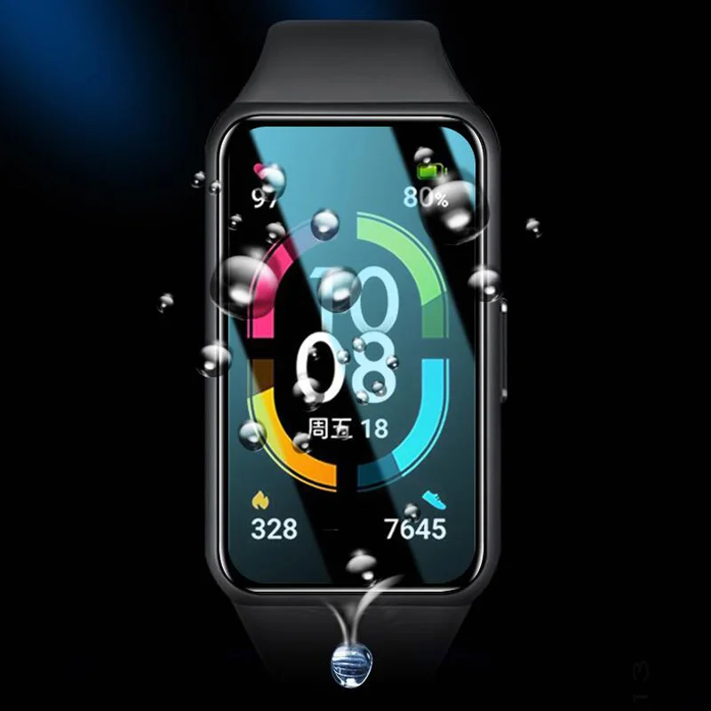 Huawei Honor Band 8/7/6 pro用の3Dソフトエッジスクリーン保護フィルム,スクリーンプロテクター,アクセサリー