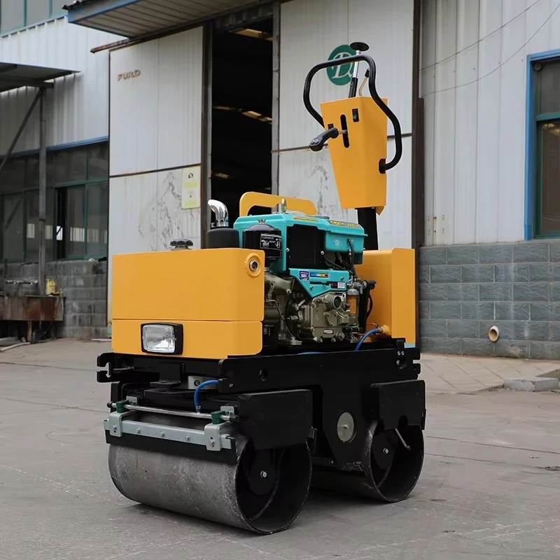 Picture 4: Double Drum Vibratory Road Roller Compactor Full Hydraulic Mini Walk-Behind with Famous Brand Engine