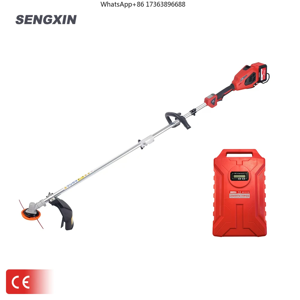 SENGXIN Grass Cutting Machine Garden Power Tool Grass Trimmer Brush Cutter Weed Wacker Battery Power String Trimmer for Garden