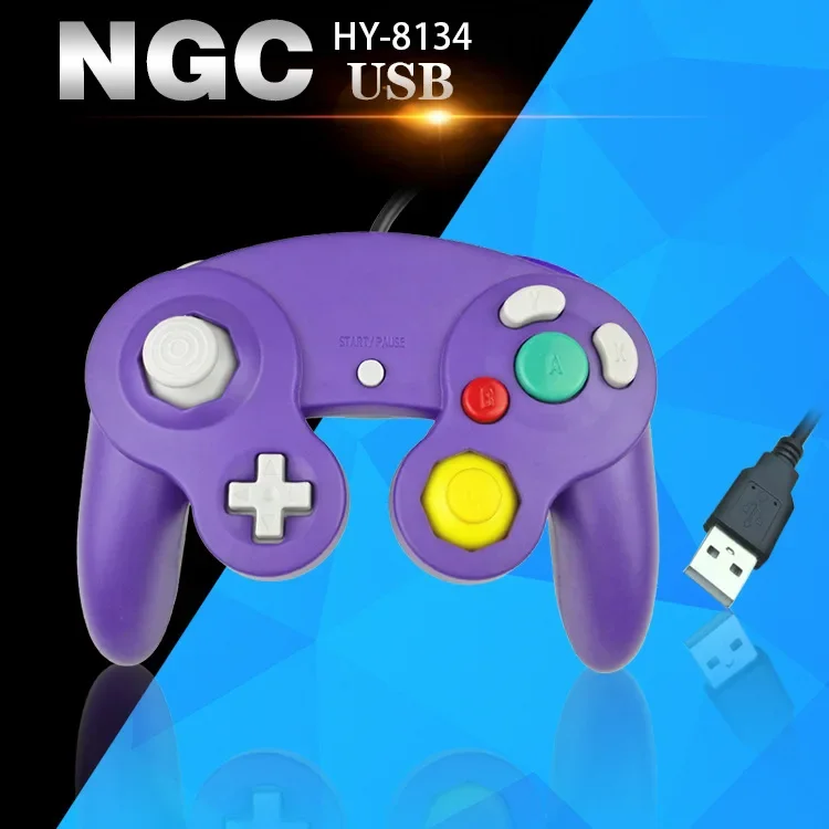 For Gamecube Controller USB Wired Handheld Joystick For Nintend For NGC GC Controle For MAC Computer PC Gamepad ns