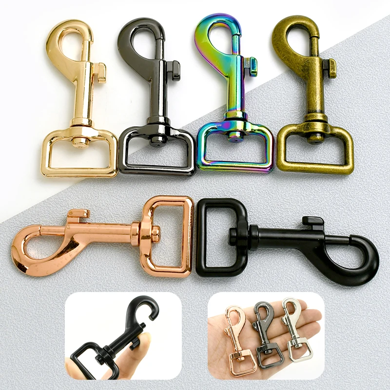 

5Pcs Metal Bag Strap Buckle 15/20/25mm Small Carabiner Clips for Webbing Belt Trigger Snap Hooks Dog Collar Keychain Accessories