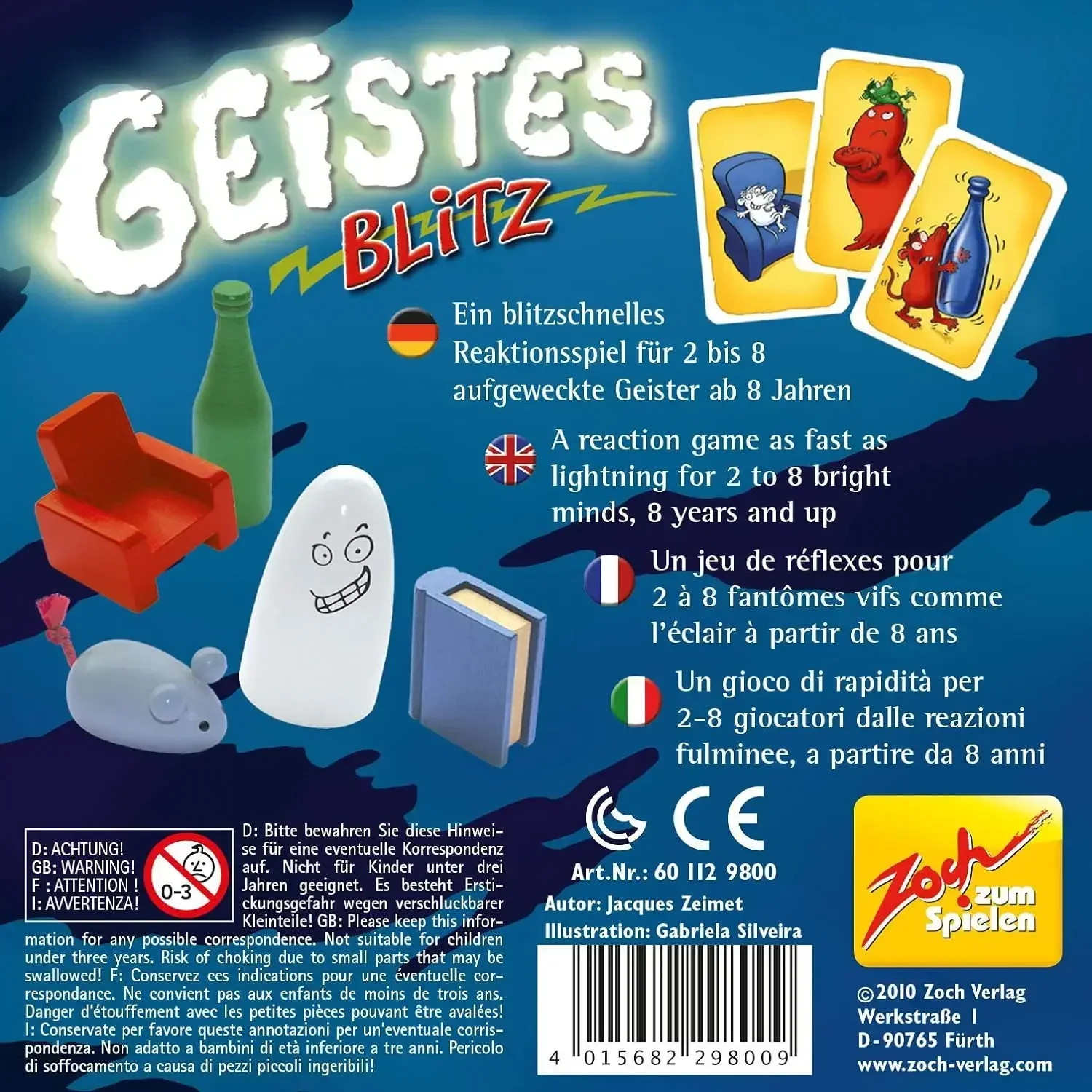 Hot Family Game Gathering Game Card Game Geistes Blitz 1+2+3 +4Ghost Blitz Geistesblitz 5 Vor 12 Board Game