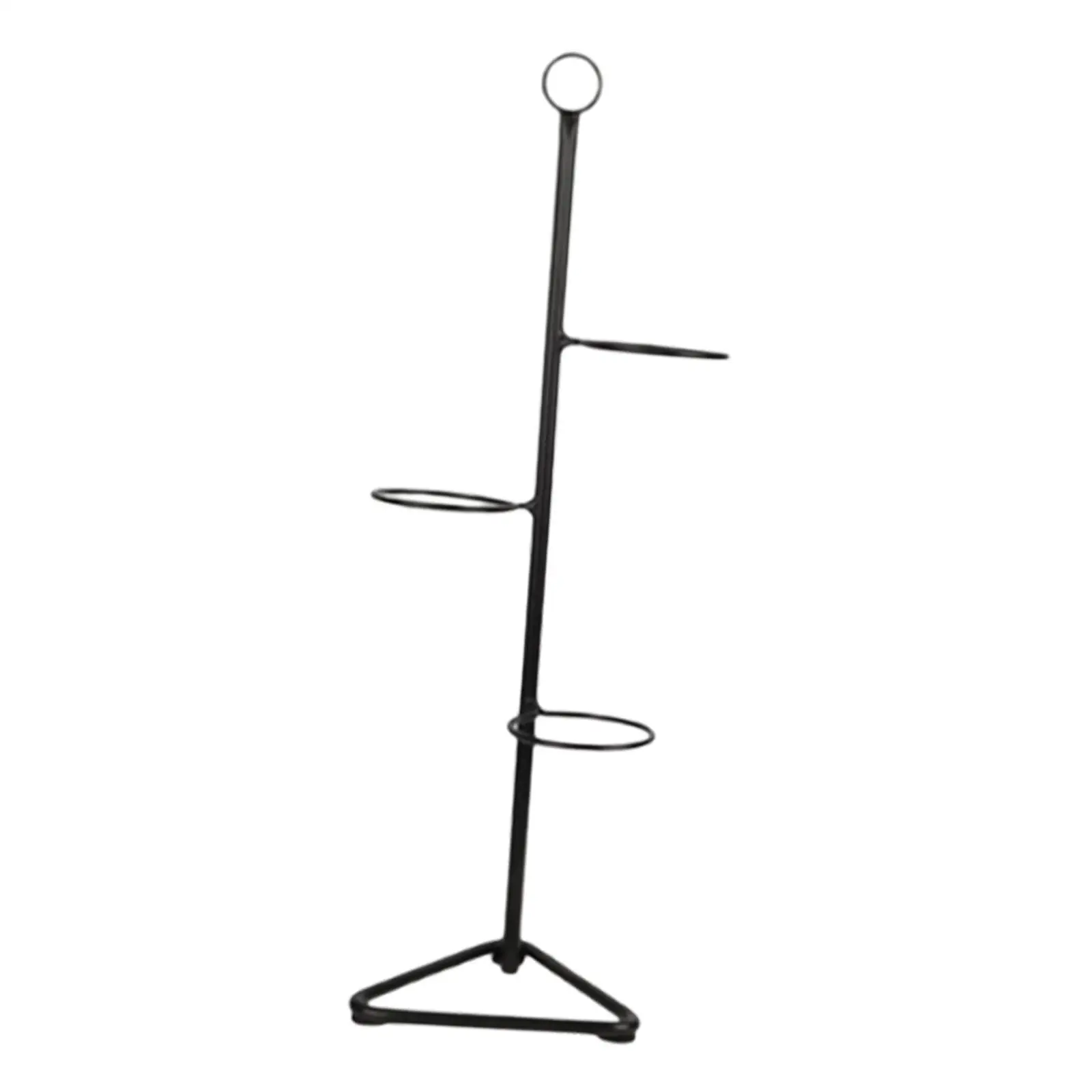 Coffee Cup Holder Sleek Iron Cup Organizer 3 Tier Mug Stand for Tea Shop Coffee Station Bar