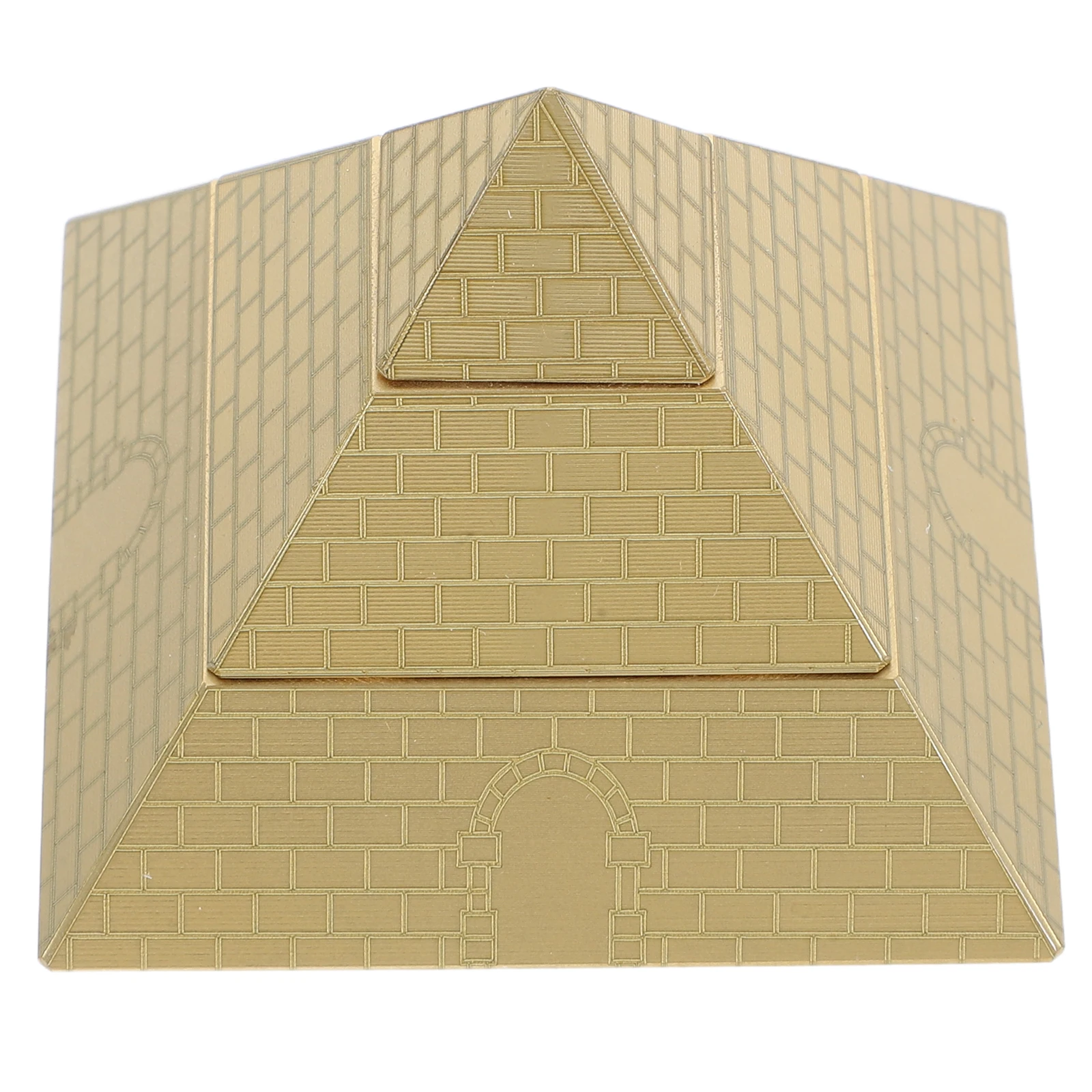 

Brass Pyramid Desktop Ornament Ancient Egypt Statue Miniature Decor Office Desk Accessories Meditation ToyVintage