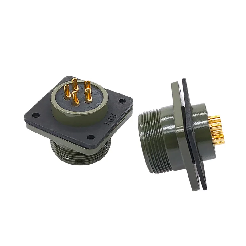 5015 MIL STD Circular Connector 16S-1 16S-8 Plug Socket Military Specification Connector 7pin 5pin MIL-C MS3102 MS3106 MS3108