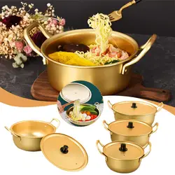 Korean Ramen Noodles Pot Aluminum Korean Drama Soup With Soup Heating Noodles Pot Noodle Milk Pot Cooking Fast Lid Pot Inst