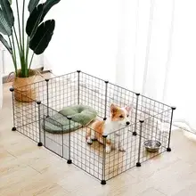 DIY 애완 동물 고양이 케이지 대형 실내 대형 실내 집 야외 대형 고양이 집 빌라 멀티 도어 및 창 접이식 분리형 대형 하우스