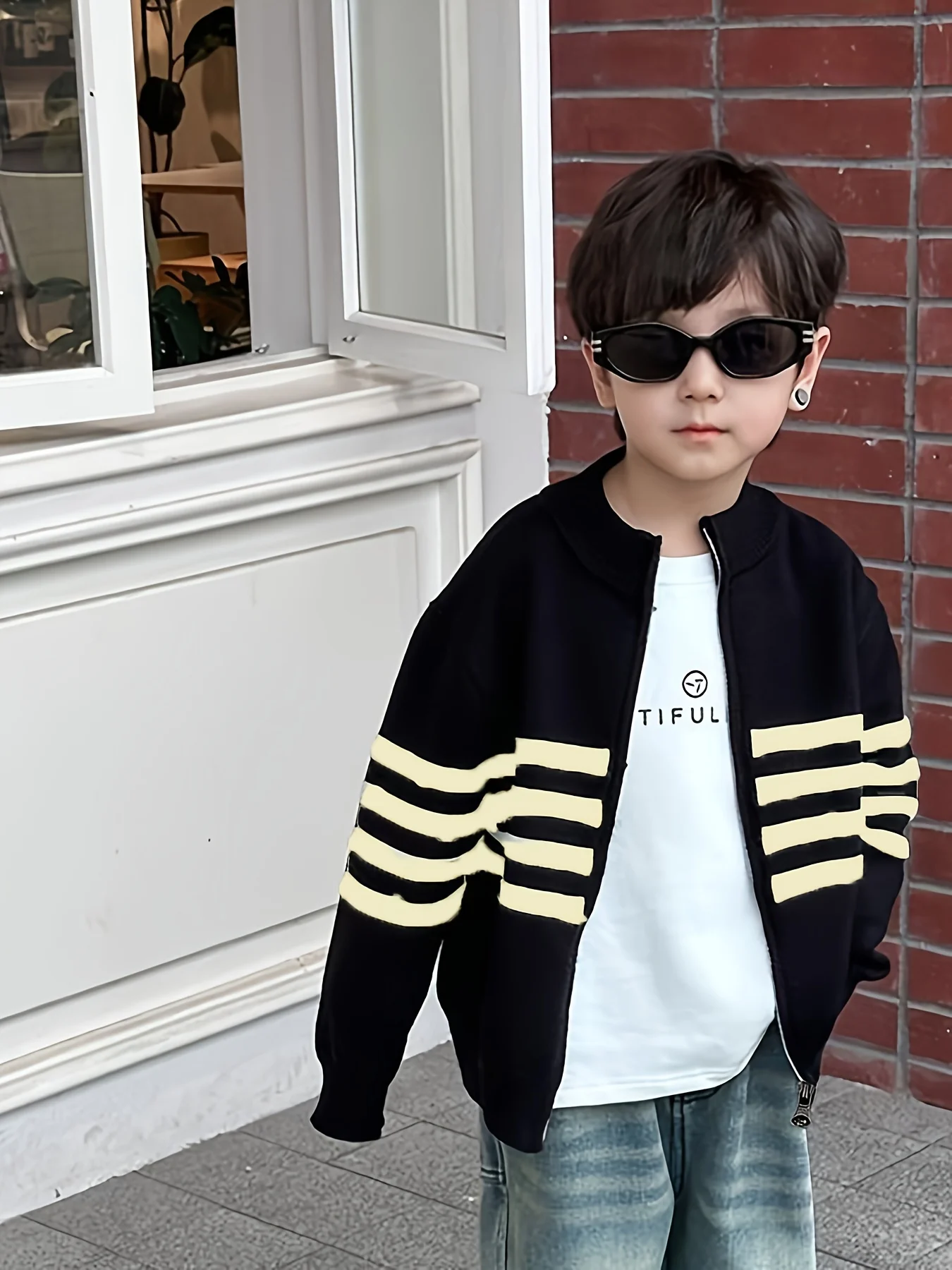 Boys’ Cardigan Sweater New Children’s Fashion Stylish Zipper Knitwear Toddler Handsome Jacket 3 Boys' Cardigan Sweater New Children's Fashion Stylish Zipper Knitwear Toddler Handsome Jacket 3