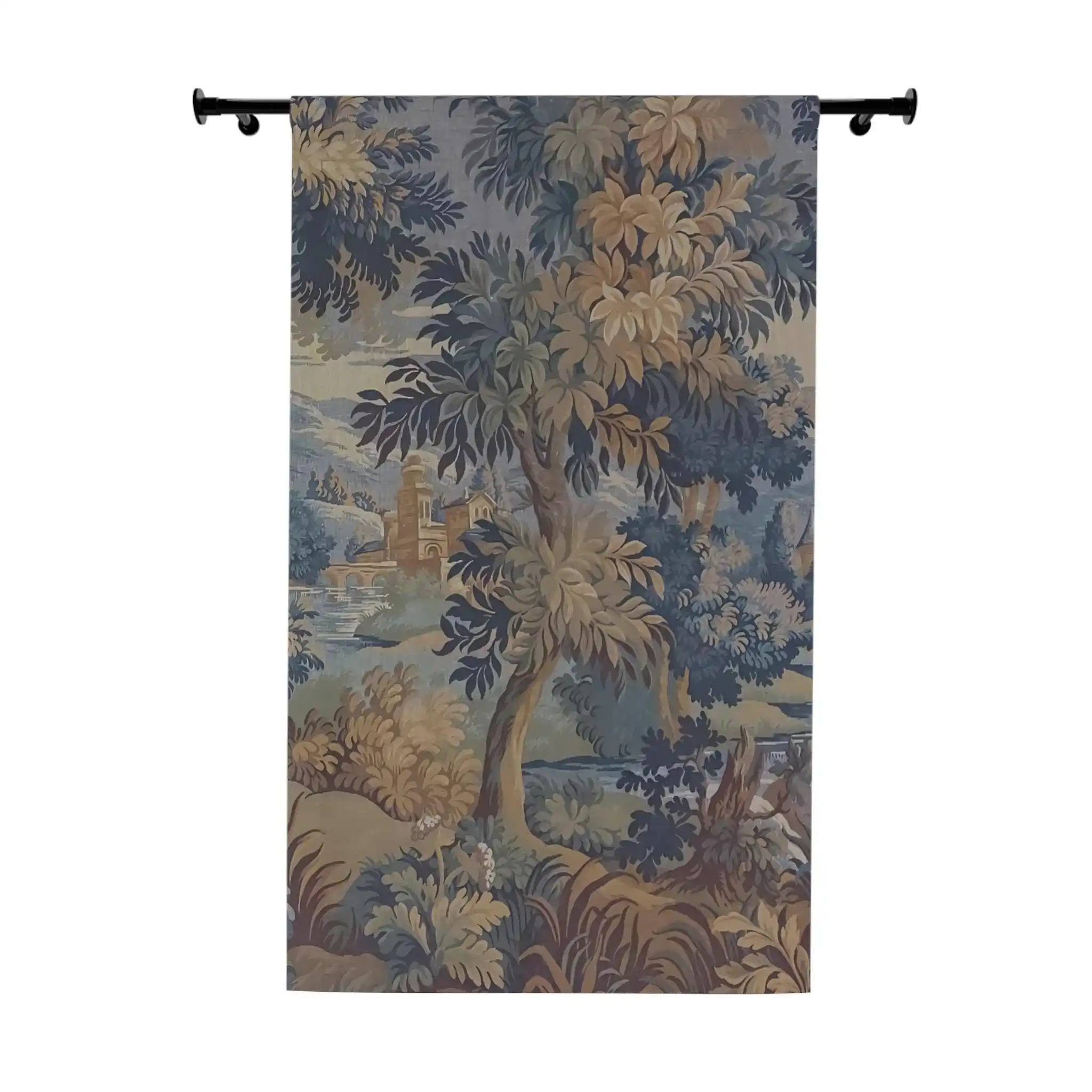 Elegant Botanical Garden Print Curtains for Living Room Home Decor Window Drapes