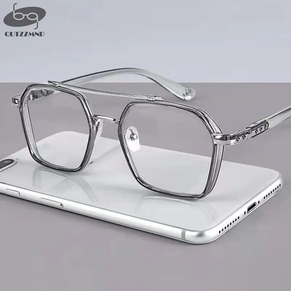 Ultralight Vintage Eye Glasses Women Men Anti Blue Light Square Eyewear Square Eyeglasses Optical Spectacle Computer Goggles