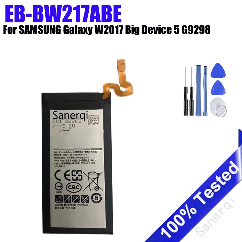For Samsung Galaxy W2017 Big Device 5 G9298 Mobile Phone Battery EB-BW217ABE Battery Bateria + Tools