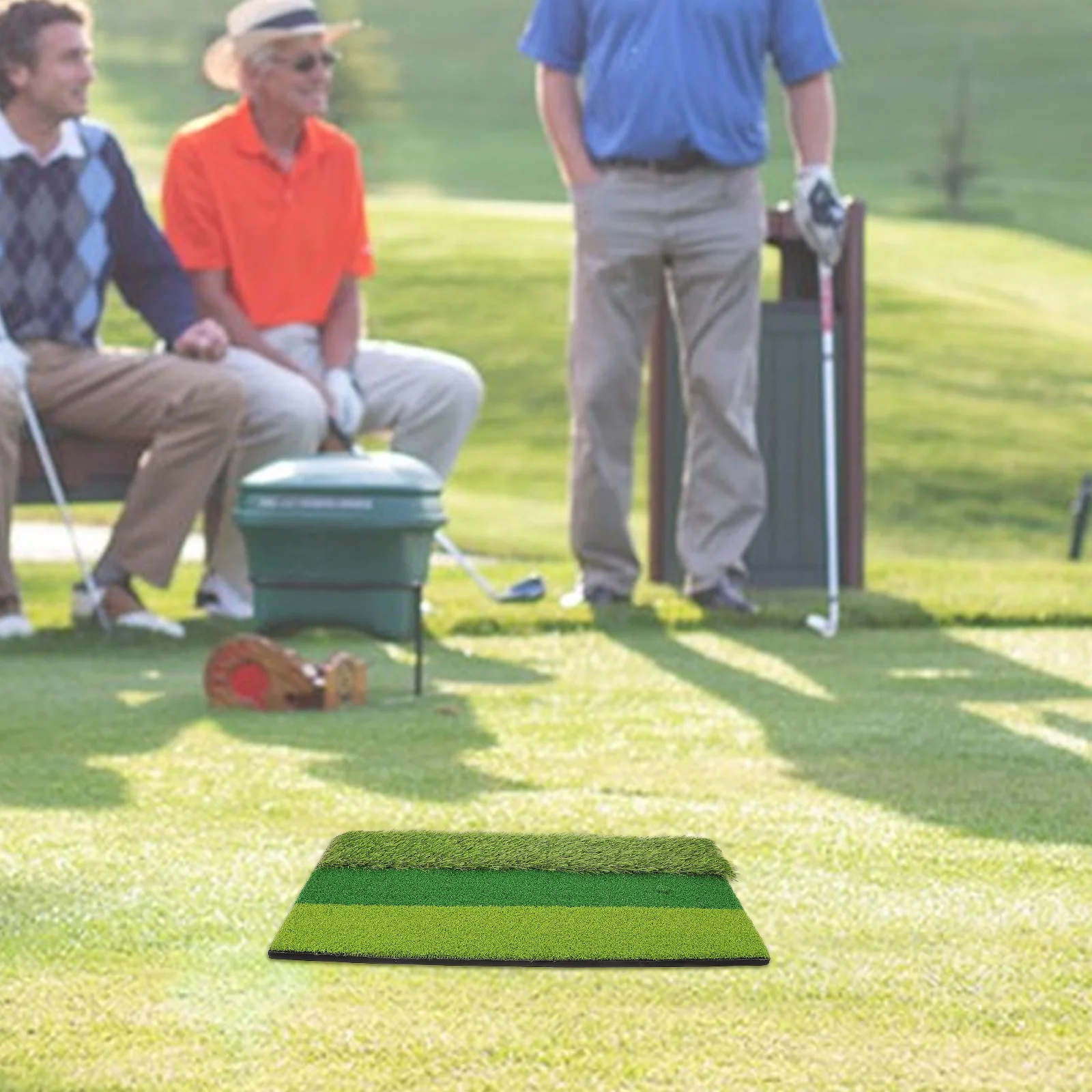 

Golf Practice Mat Interchangeable Artificial Turf Hitting Pad For Indoor Outdoor Swing Training Durable Golf Chipping Mat