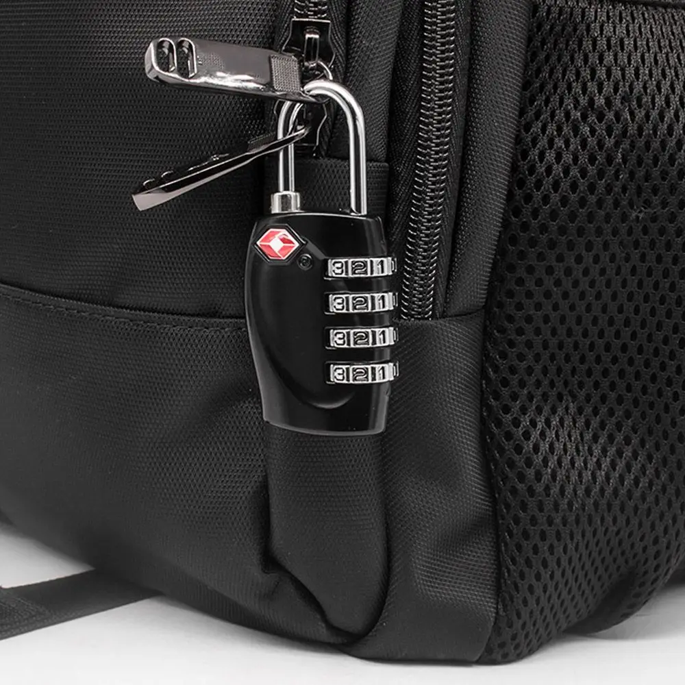 TSA Customs Code Lock 4 Dial Digit Password Lock Combination Suitcase Luggage Metal Code Password Locks Padlock Anti-Theft