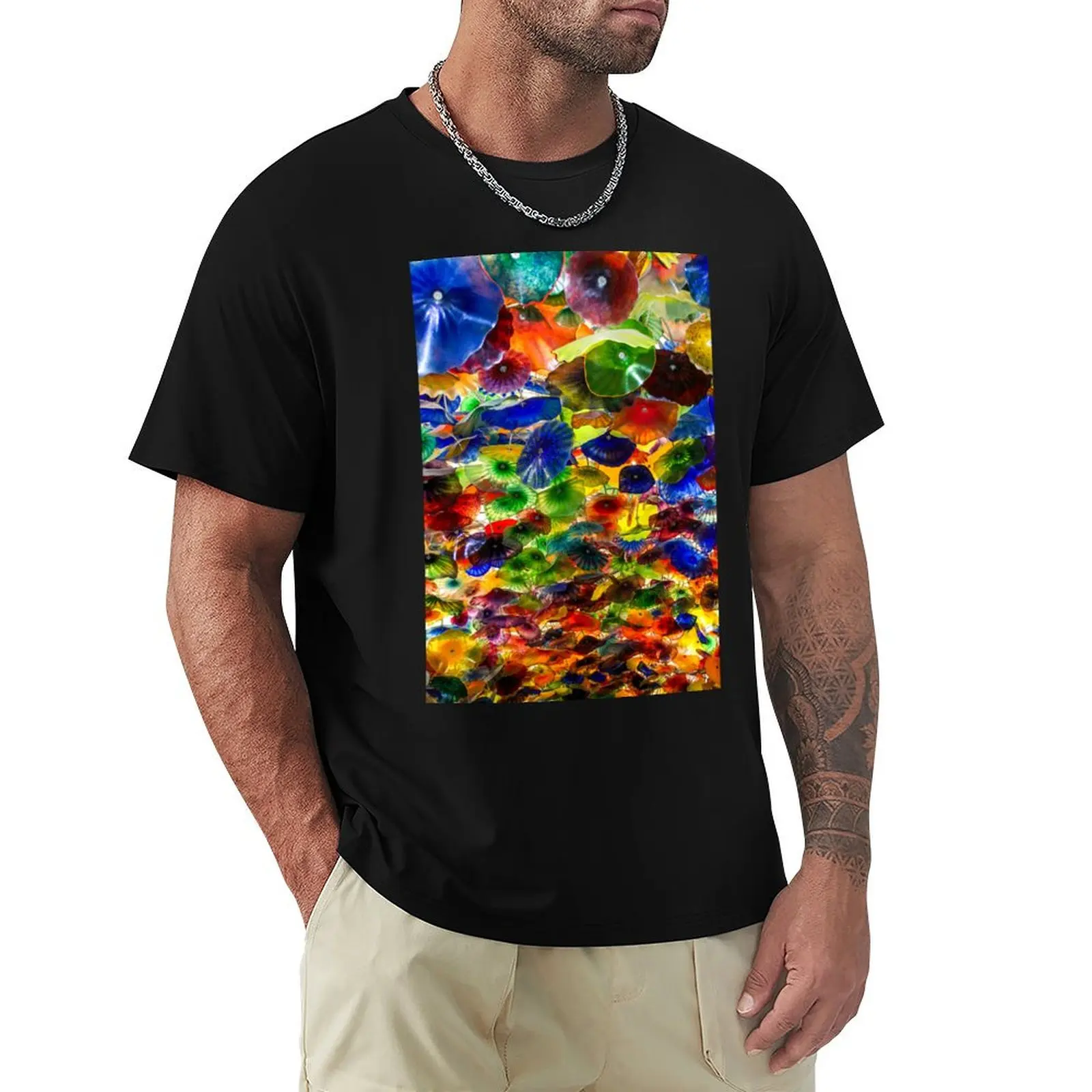 Glass Flower Skylight Bellagio 2 T-Shirt Sun Protective Outdoor Tee Top