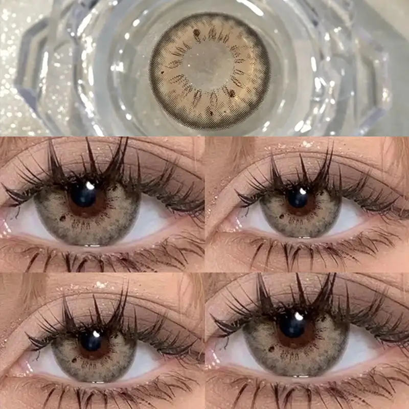 Lentillas cosméticas con grado Cospaly, lentes de contacto de color rojo para ojos, dioptrías, pupilas de belleza, maquillaje Natural, 2 unids/lote