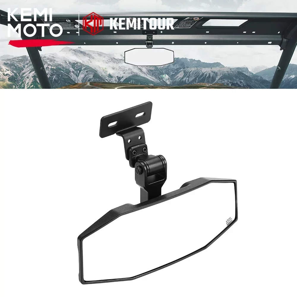 

KEMIMOTO Center Mirror 360° Adjustable ABS Black Rear View Mirror for CFMOTO UForce 1000 2019+ UForce 1000 XL 2022+