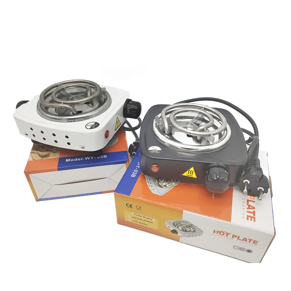 خمسة سرعات وضع التدفئة التلقائي درجة حرارة ثابتة وحماية الحرارة الزائدة النرجيلة موقد فحم الفحم الموقد لوحة ساخنة 500 واط