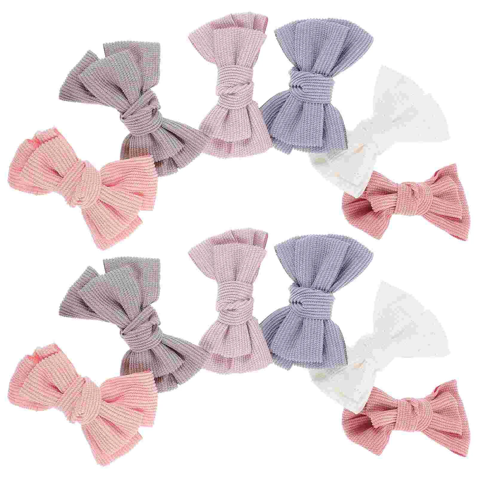 12 Pcs Bow Tie Baby Headband Girl Child Hair Ribbon Nylon Newborn Bows for Girls