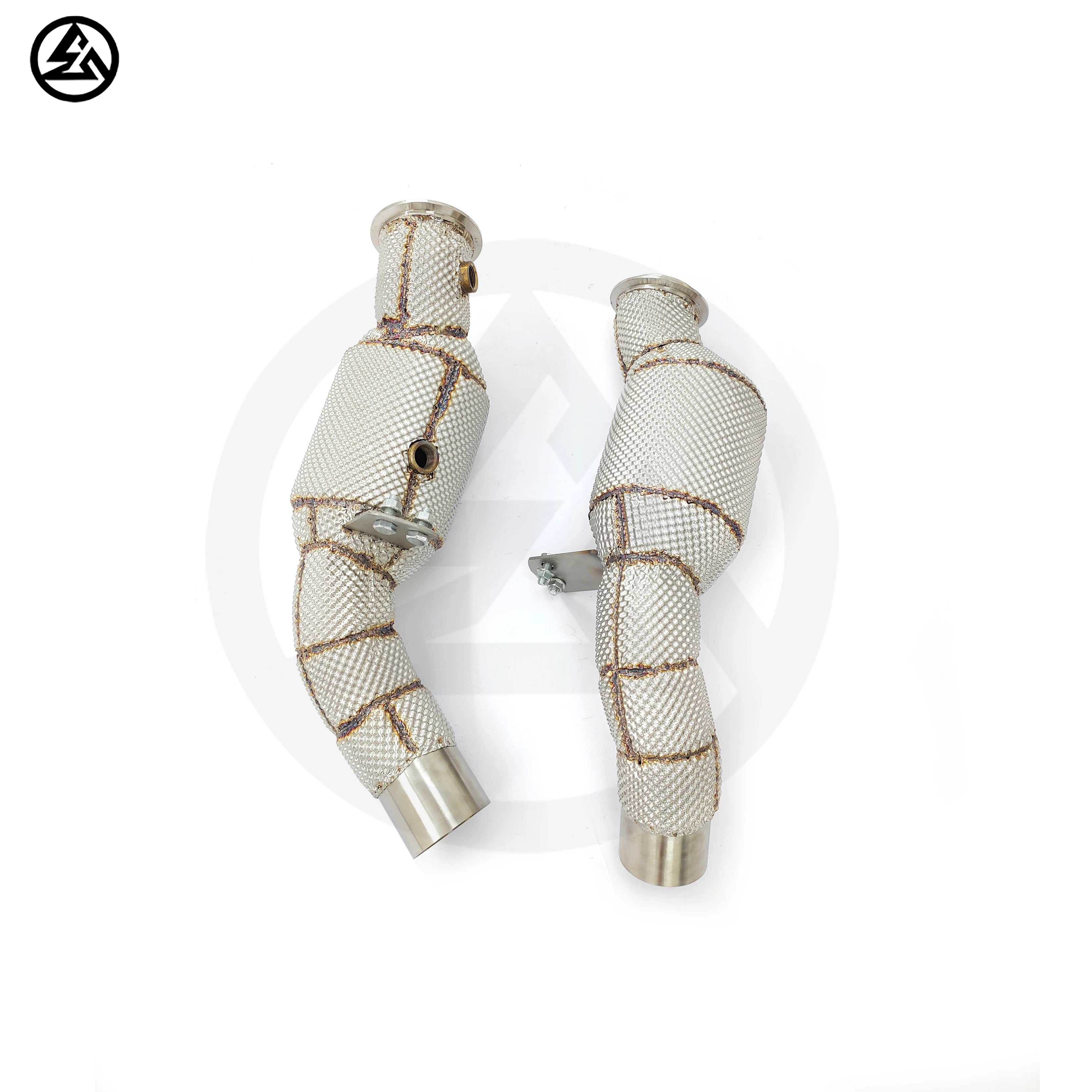 For Alfa For Romeo For Giulia For Quadrifoglio 2.9TT Exhaust High Flow Sport Cat Downpipe SS304 Pipes