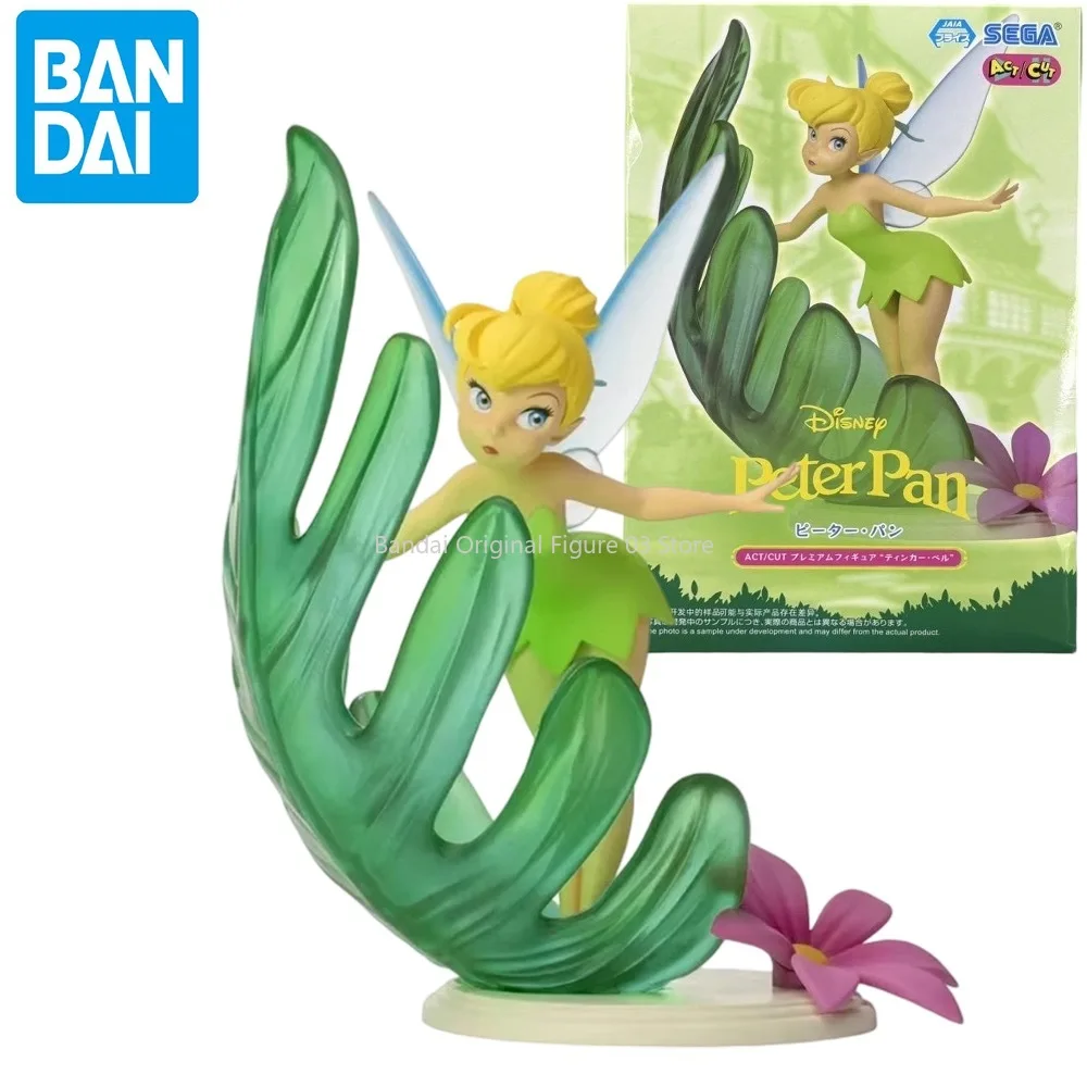 

In Stock Original SEGA Tinker Bell Tinker Bell PVC 16cm Anime Character Model Collection Desktop Decoration Toys Gifts