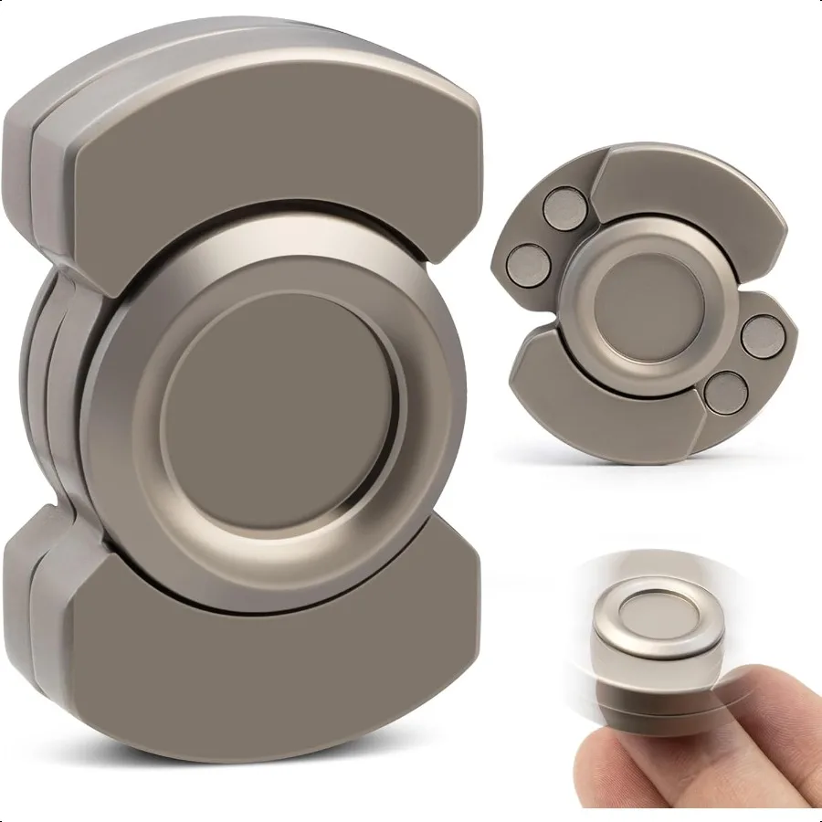 

3in1 Fidget Toys Adults: Spinner Slider Clicker Magnetic Stainl Steel Bearings for erStable Rotation Ultimate Str Relief Enhanc