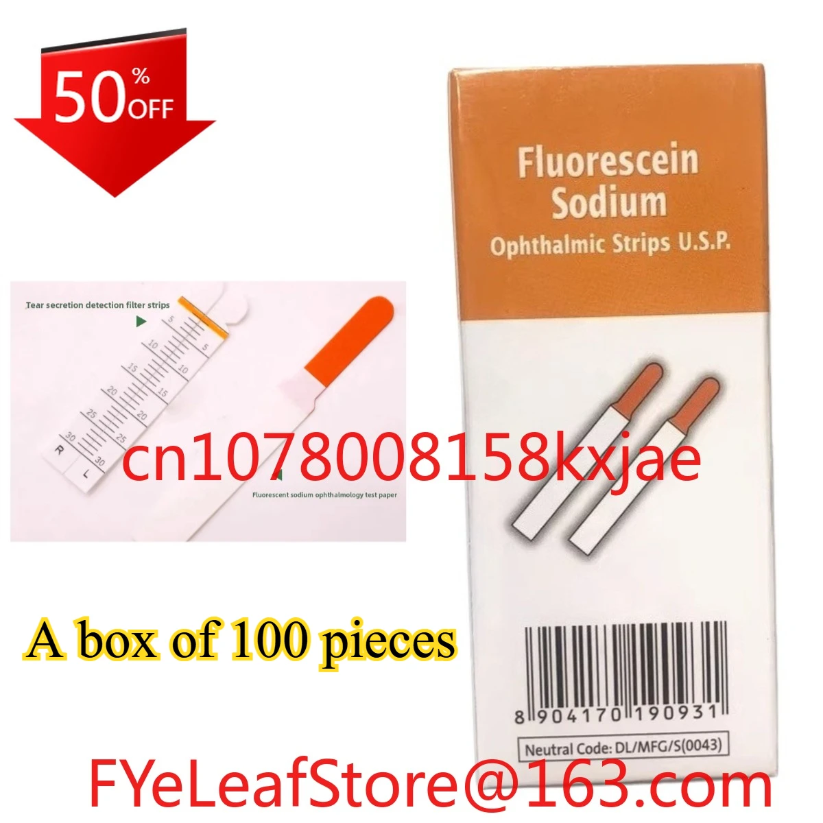 

2 Box of Fluorescence Strip Test Strips, Consumables