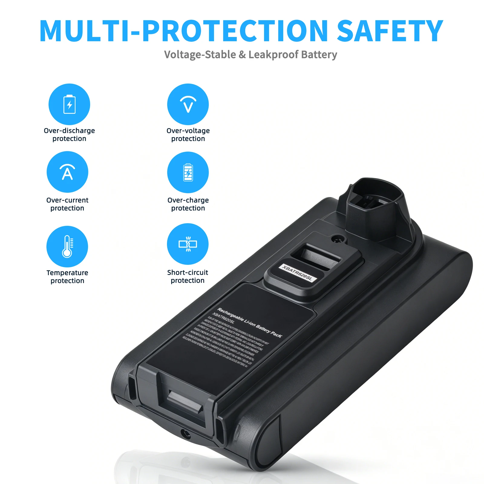 For Shark XBATR620SL Vacuum Cleaner Li-ion Rechargeable Battery 3500mAH for Shark IZ540H IZ562H UZ565H LZ500 for Daily Cleaning