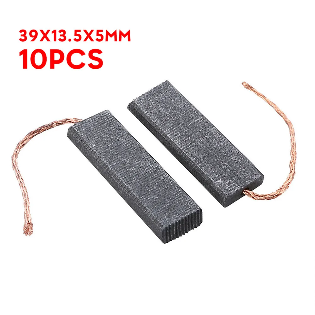 Imagem -05 - Substituição da Escova de Carbono 39x13.5x5 mm para Siemens Tambor Máquina Lavar Motores Escovas Carbono Acessórios da Ferramenta Elétrica 10 Peças