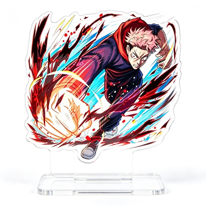 15CM Anime Jujutsu Kaisen Acrylic Stand  Keychain Decor Creative Large Display Figure Satoru Gojo Megumi Fushiguro Fans Gifts
