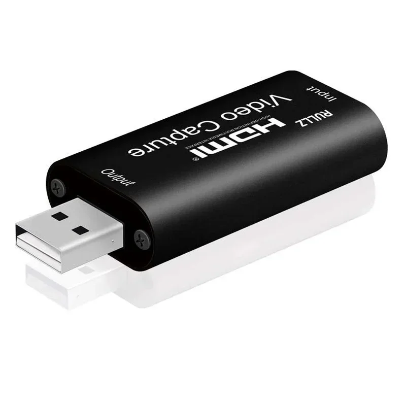 USB 2.0 Video Capture Card HDMI Audio Video Grabber Game Record Box for PS4 PS5 STB XBOX Camera Recording PC Live Streaming Mini