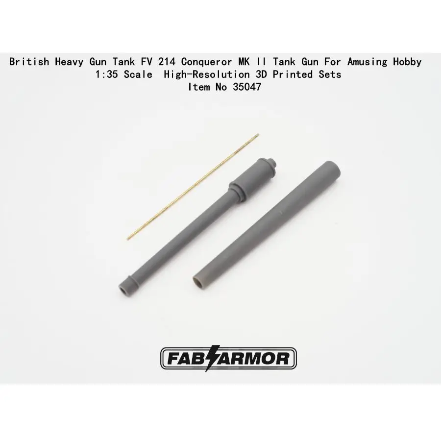 FAB FA35047 1/35 British Gun Tank FV 214 Conqueror MK II Tank Gun For Amusing