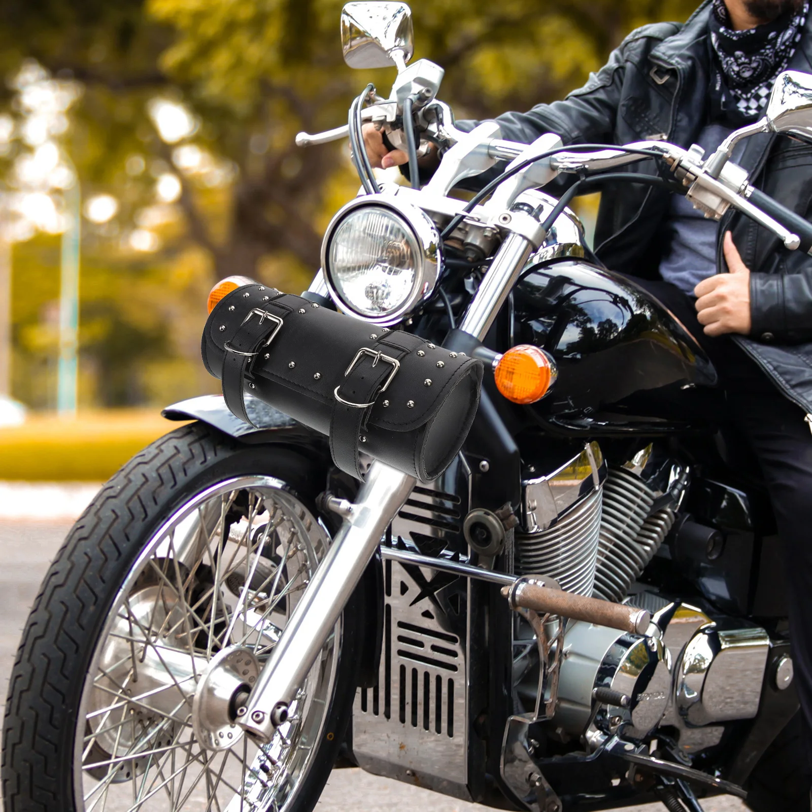 

Universal Motorcycle Side Saddlebag Handlebar Storage Pouch Rear Rack Bag Waterproof Tool Pouch Motorbike Gear For Electric