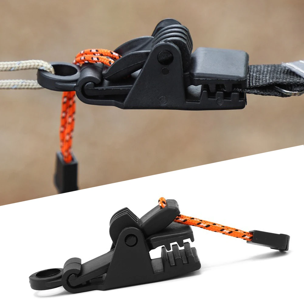 1/4/10pcs Heavy Duty Tent Clamp Outdoor Tarpaulin Clips Anti-wind Fixed Camping Tent Reinforced Camping Clip for Outdoor Camping
