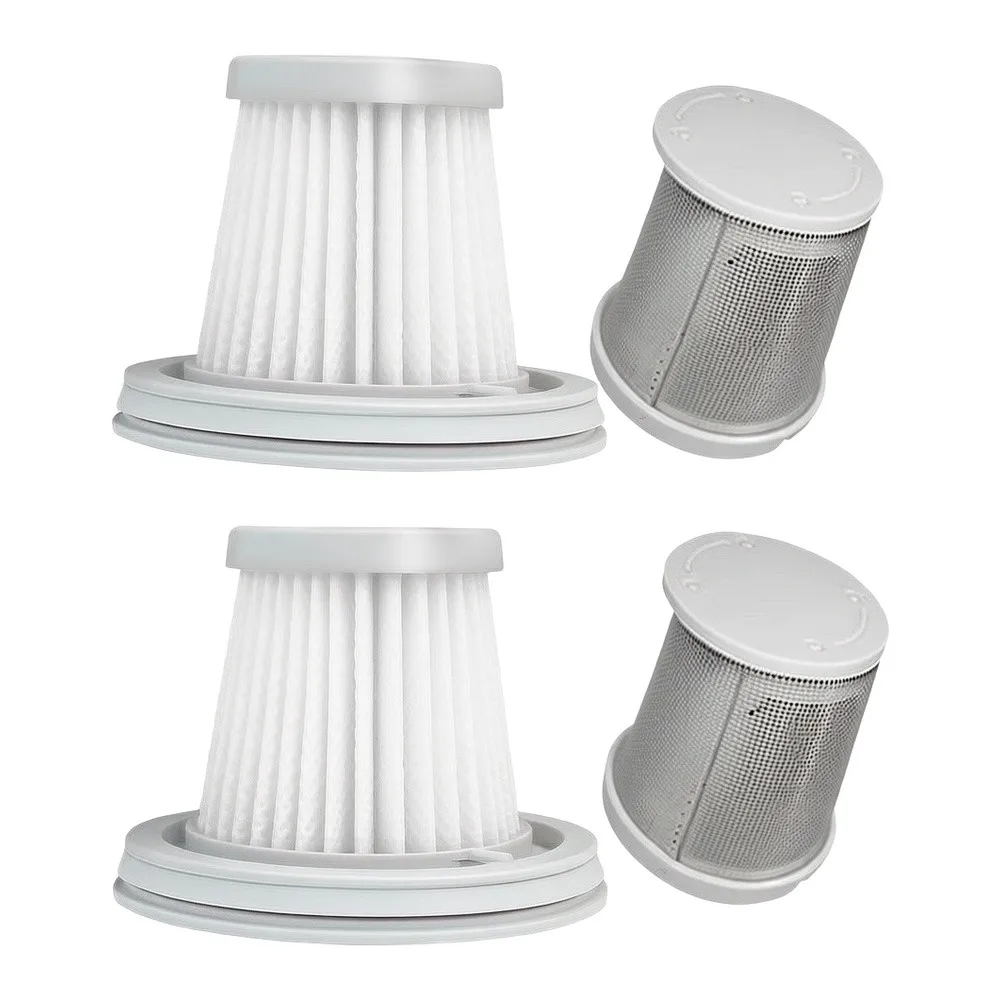 Efficient Dust Filtration System Cleaning Brush for Easy Installation Silver White Vacuum Filter Set Plastic And Stainless Steel