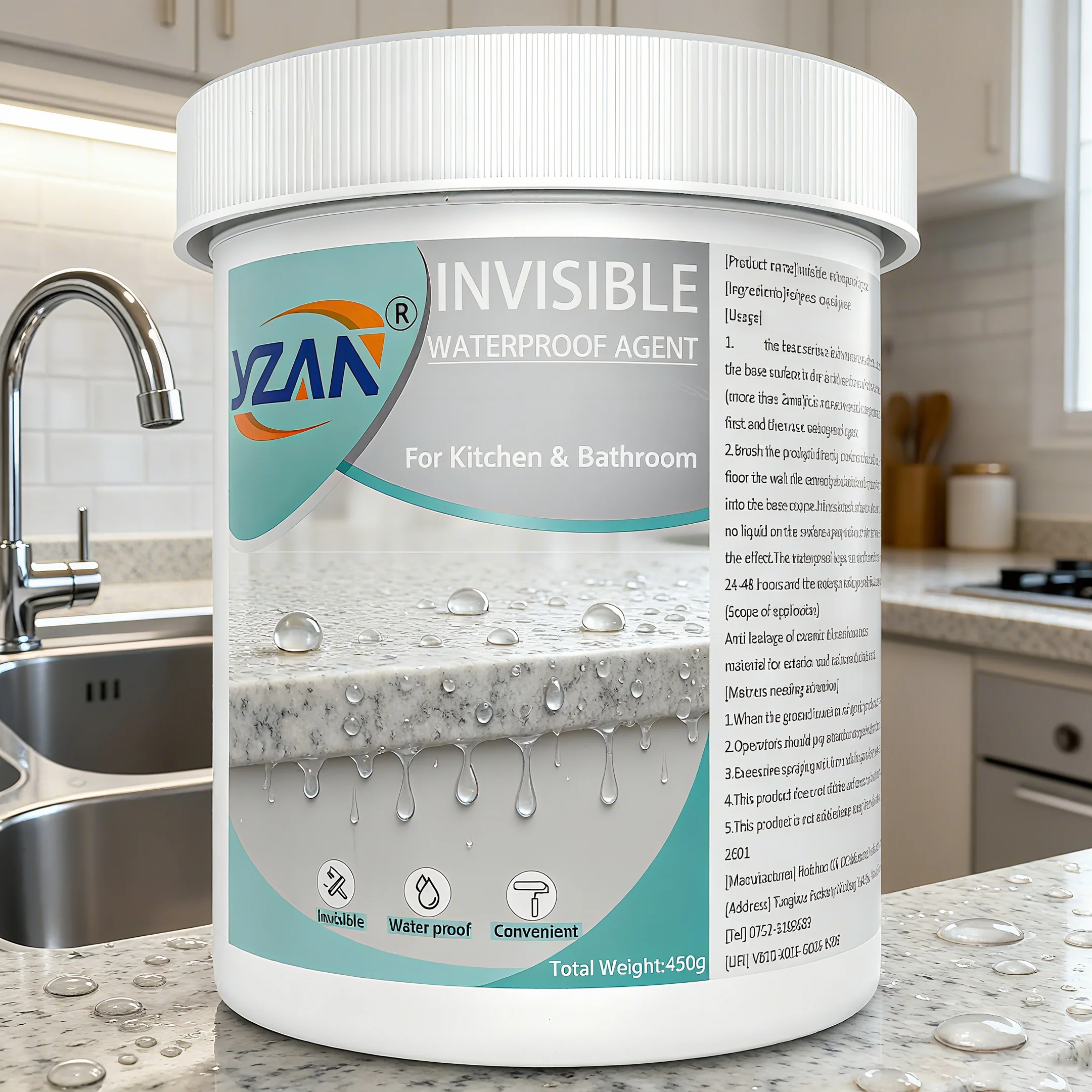 عامل مانع التسرب المقاوم للماء لإصلاح التسرب القوي |   مقاومة للكسر على السطح والجدران الخارجية |   مقاومة للطقس ومضادة للتسرب