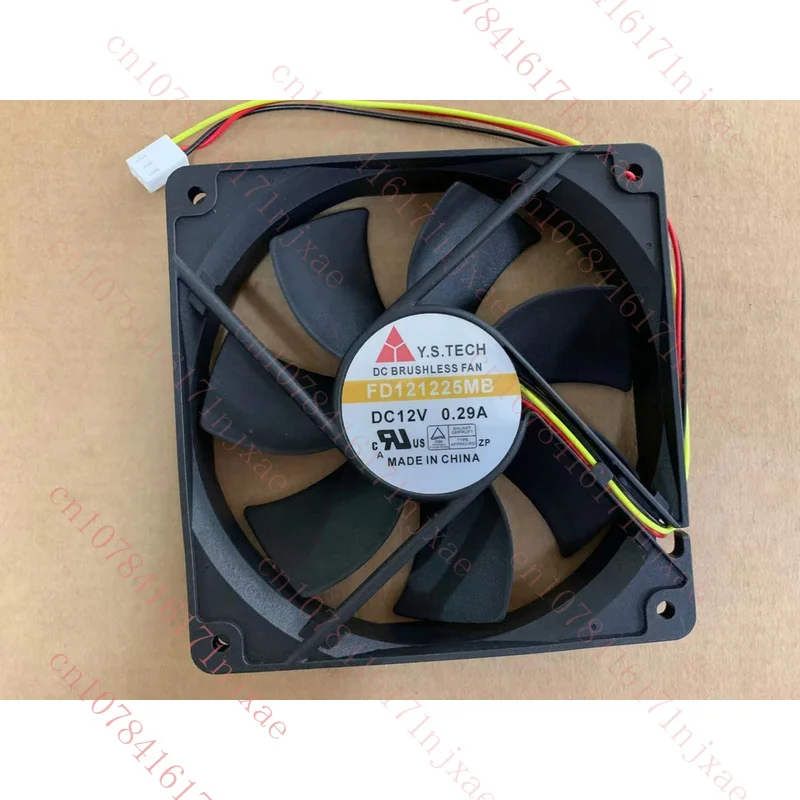 for Y.S.TECH 12025 FD121225MB DC12V 0.29A 12CM double ball cooling fan