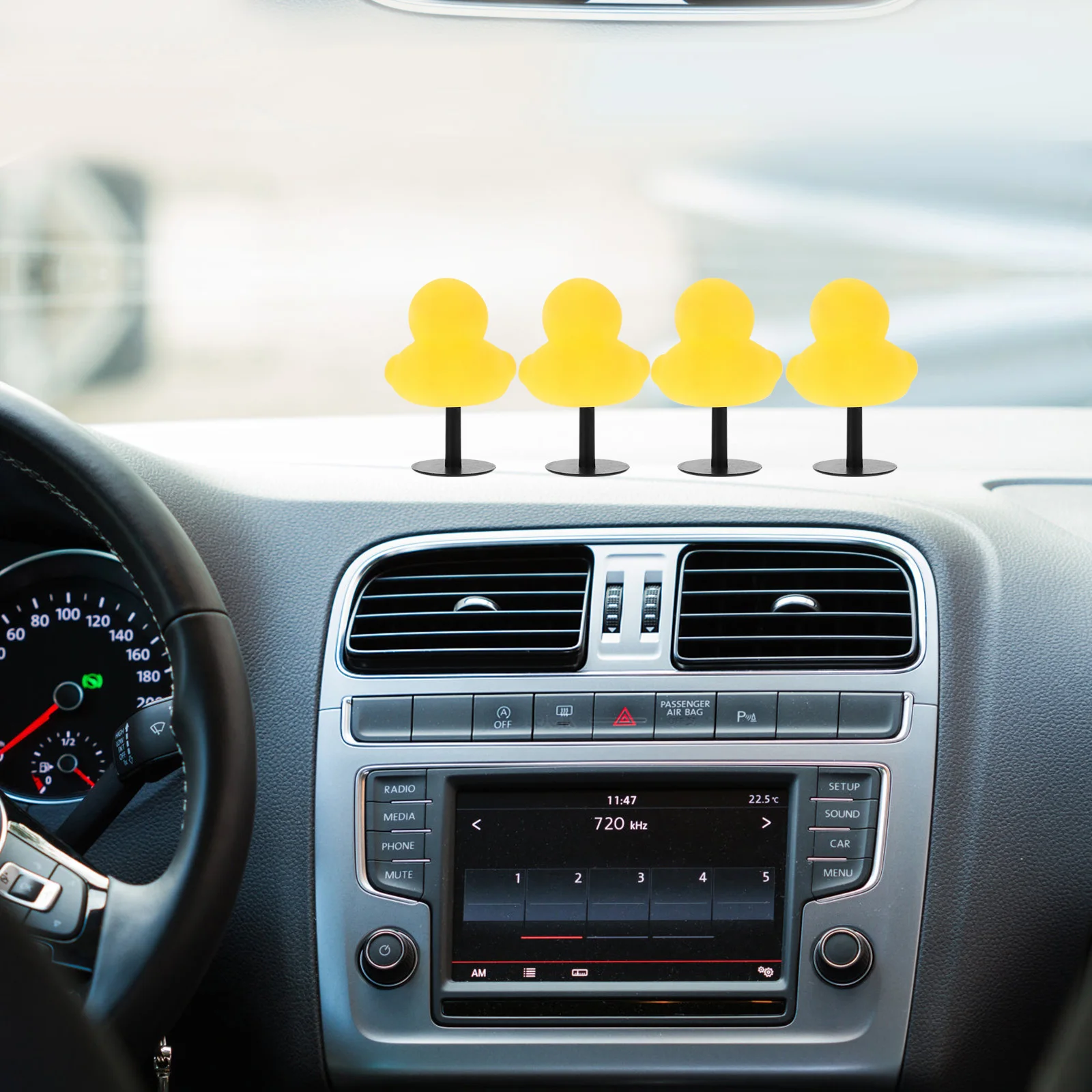 

40 Pcs Plastic Duck Stopper Holder Black Car Gadgets Display Rack Decoration Toy Fixed Stand For Dash Mount Car Supply