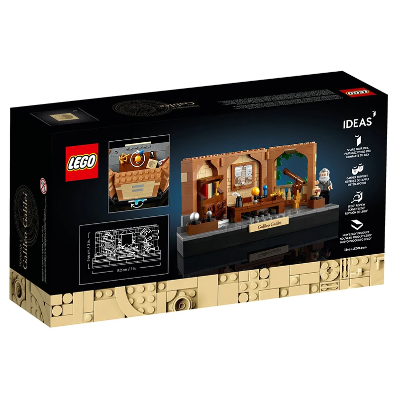 LEGO ®   Set de ideas 40595 Homenaje a Galileo Galilei Juego de construcción y exhibición para adultos mayores de 18 años 307 piezas Regalo de cumpleaños y Navidad