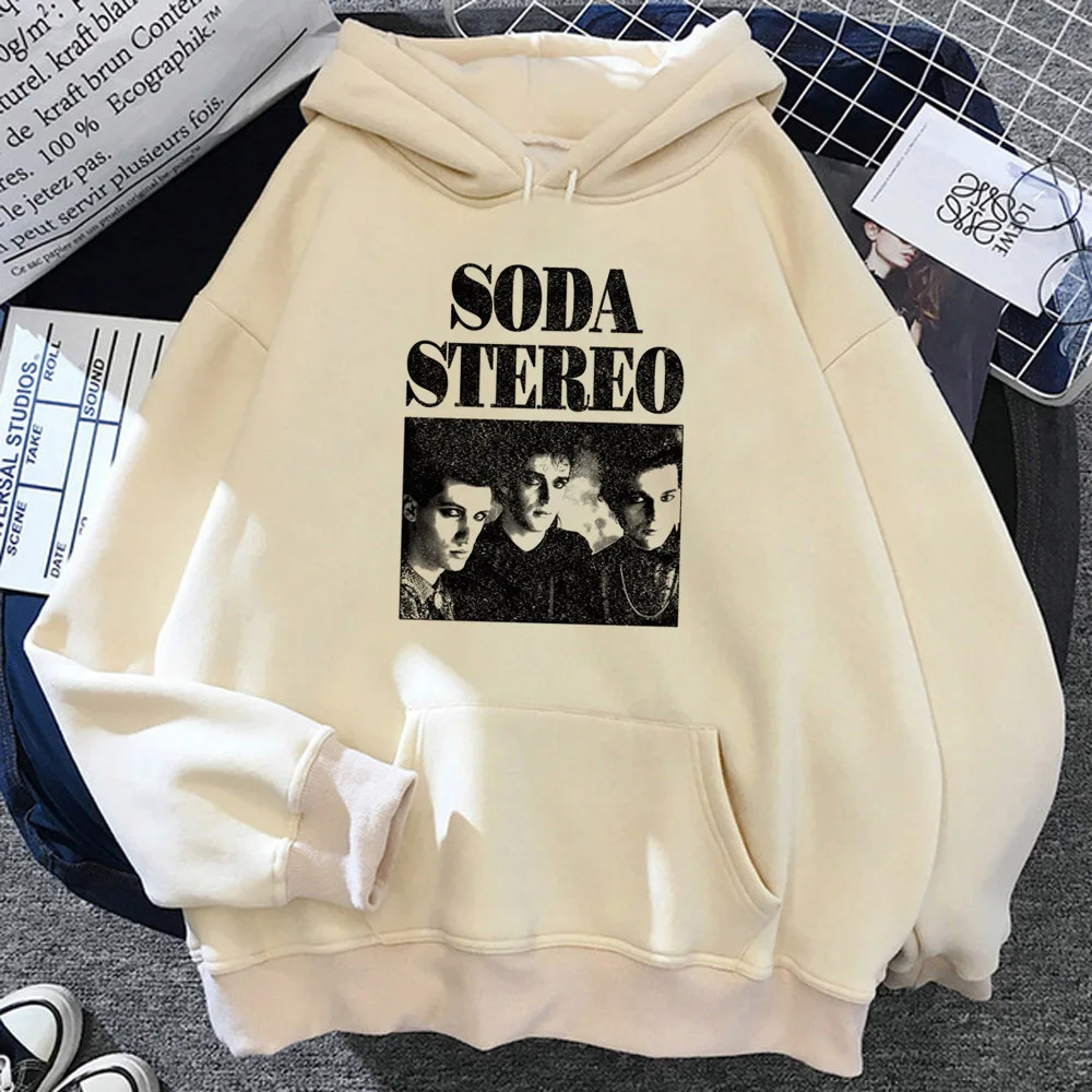 Soda Stereo hoodie patterned patterned youthful designer clothes for teens Y2K girl tracksuits elegant anime