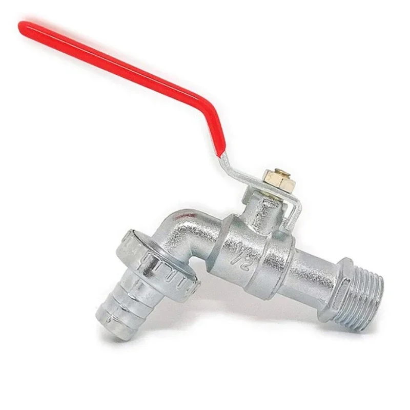 1/10 قطعة سبائك الزنك 1/2 بوصة حديقة صنبور مصرف تحكم واحد التجمد في الهواء الطلق صنبور لسقي النباتات الري للحديقة