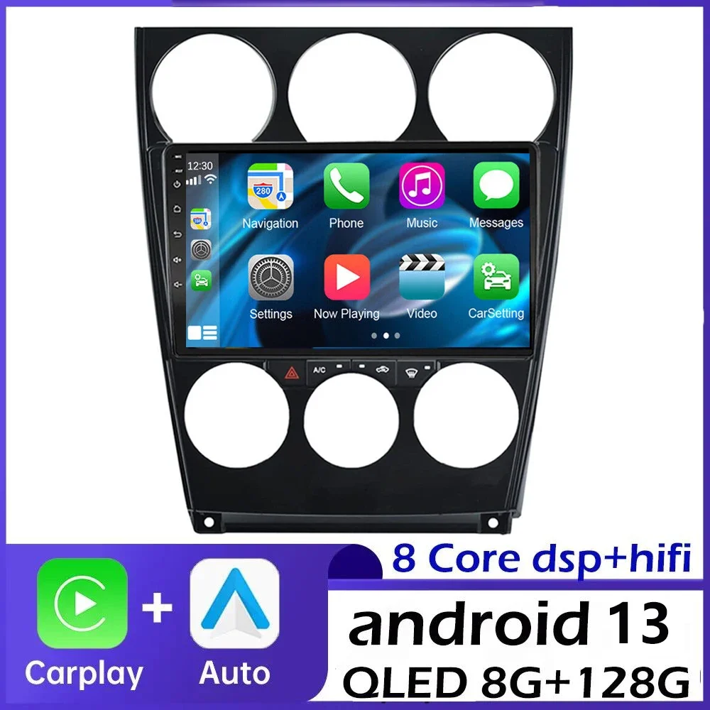 

2Din 4G Carplay Android13.0 Car Multimedia Player For Mazda 6 2004-2015 Car Radio GPS Navigation Auto Radio Stereo BT Player