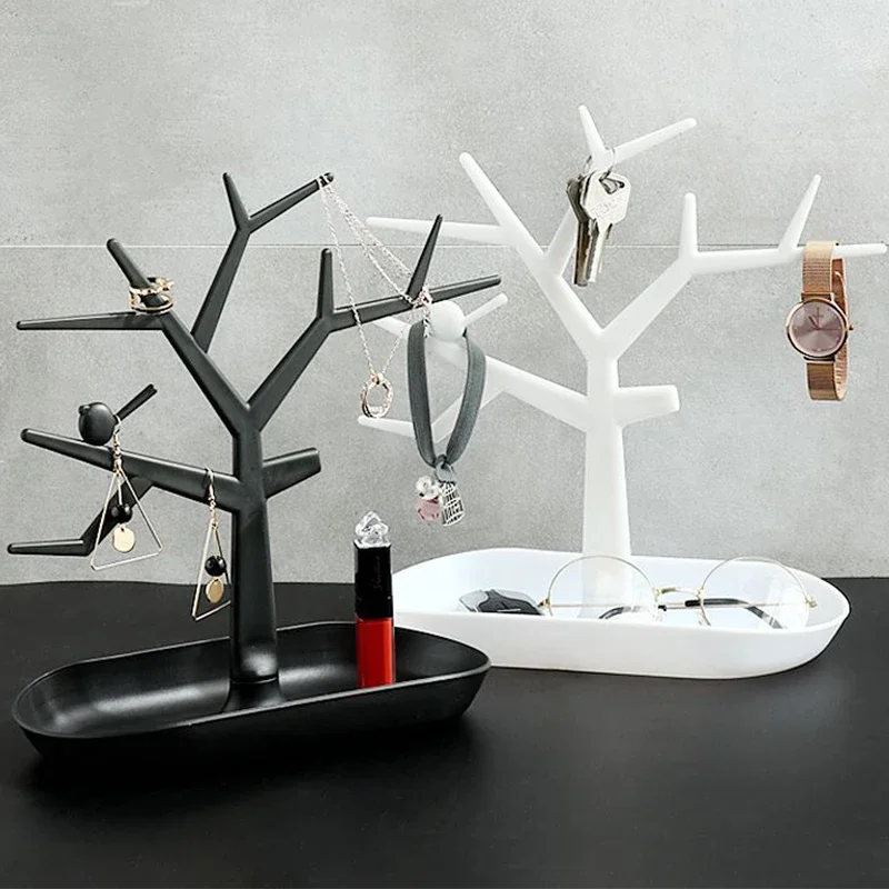 1PC Tree Hanger Creative Necklace Jewelry Necklace Bracelet Jewelry Display Rack Creative Earrings Ring Storage Rack