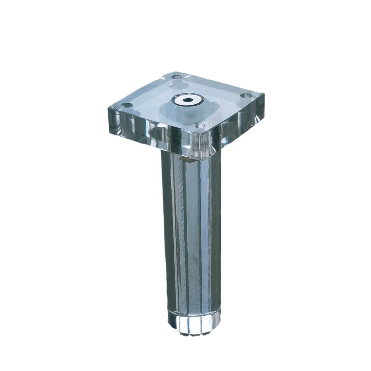 

Acrylic table leg bracket cylindrical desk support leg dresser bar plexiglass round rod customization
